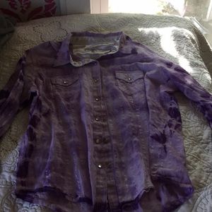 Tie Dye Western Shirt